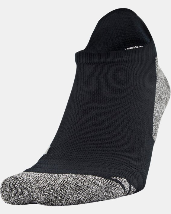 Unisex UA ArmourGrip™ No Show Socks, Black, pdpMainDesktop image number 2